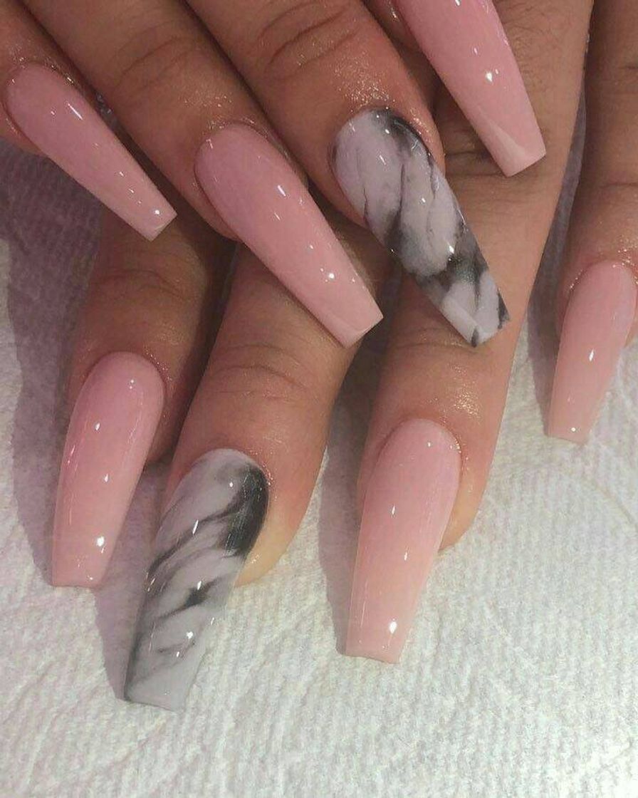 Moda Unhas pastel pink 