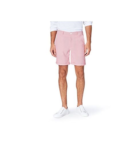 Marca Amazon - find.. Bermudas Clásicas Hombre, Rojo