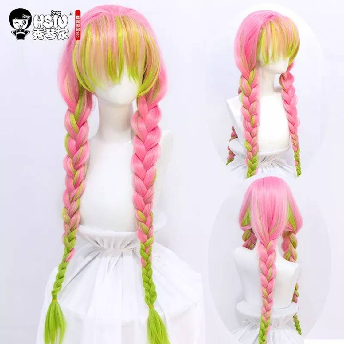 Fashion Peluca kanroji Mitsuri Anime cosplay