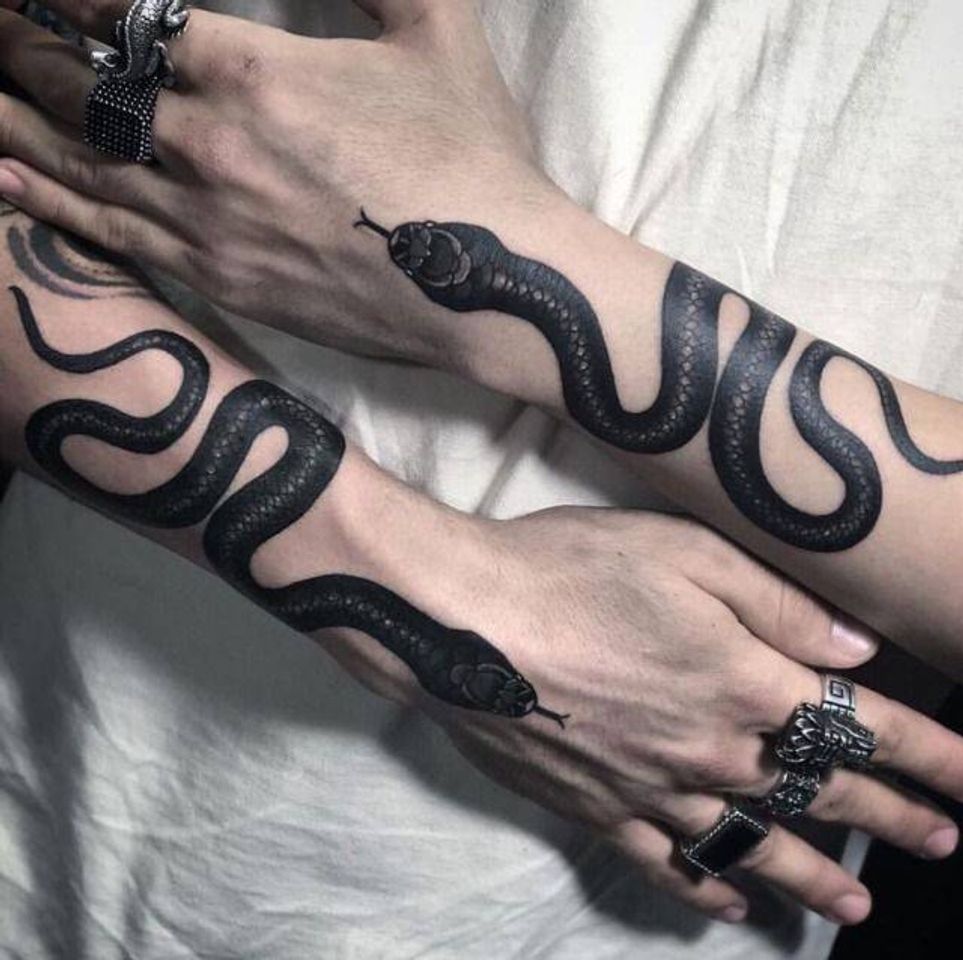 Fashion Tatuagem de cobra 