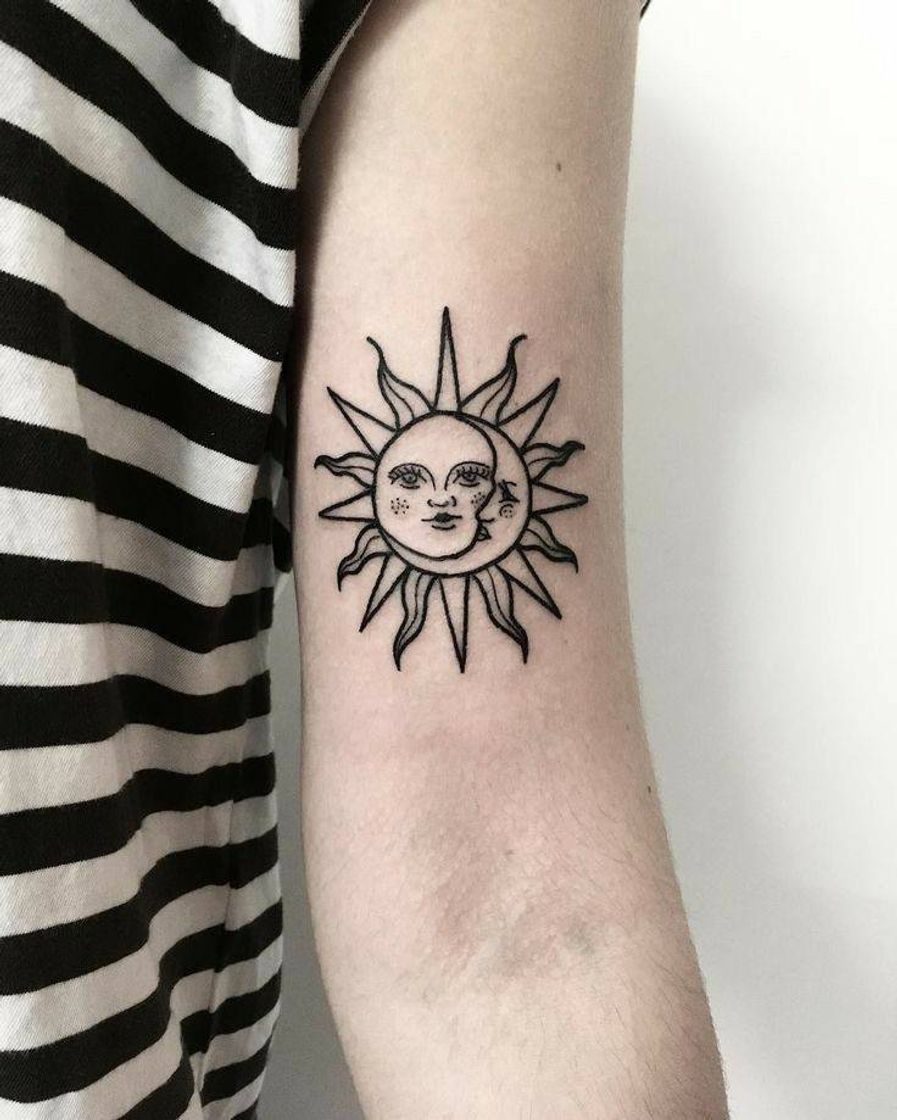tatuagem lua e sol