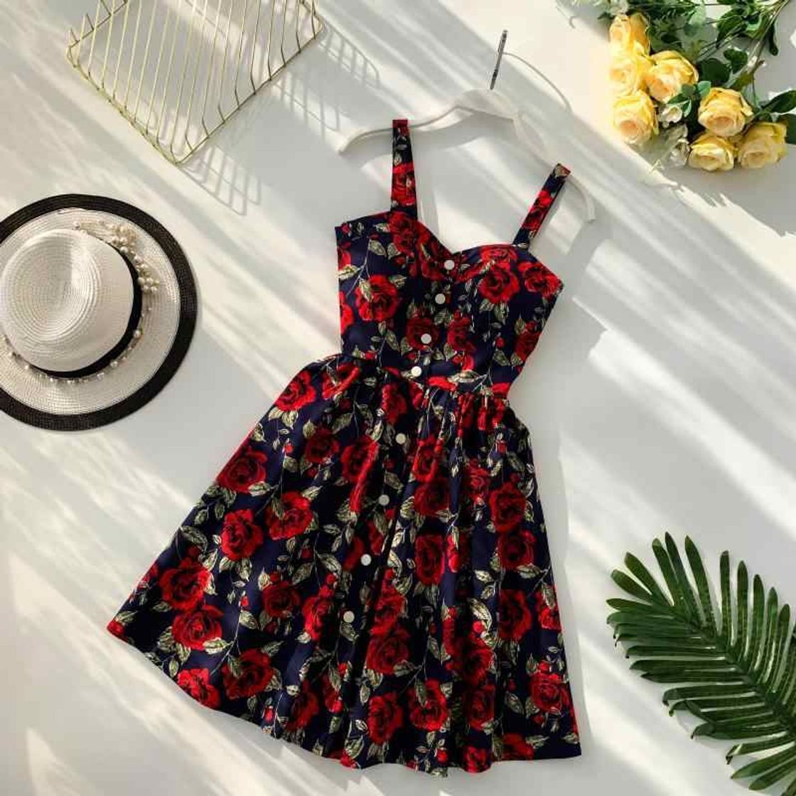 Producto Vestidos De Verano para Mujer Boho Correas De Espagueti De Encaje Sin