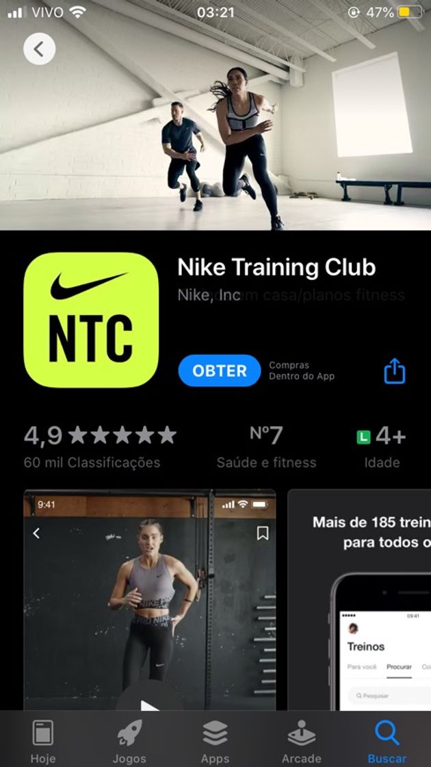 Moda Nike Training Club – Treinos e planos fitness
