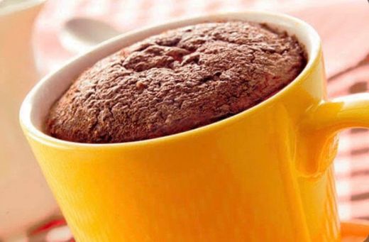 Bolo de caneca de chocolate 