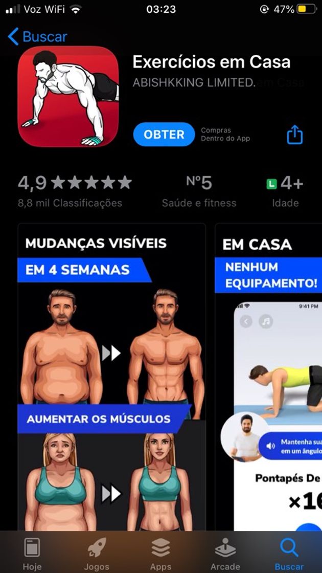 Moda Exercícios em CASA - Sem equipamentos