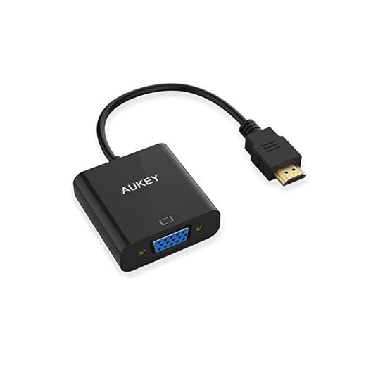 AUKEY Adaptador HDMI a VGA 1080P Convertidor de Vídeo para PC