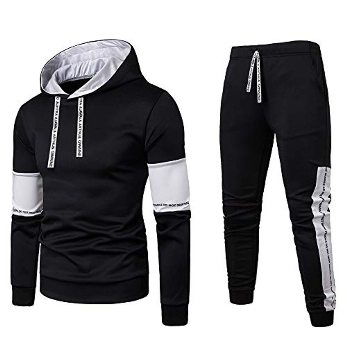 Social chándal Completo para Hombre, Moda Slim fit otoño e Invierno Conjunto Deportivo