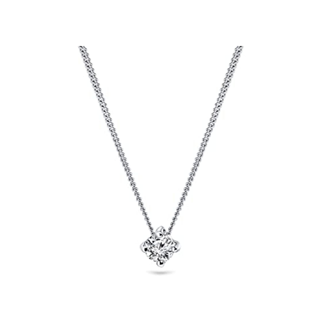 Product Miore - Cadena para mujer de 0,05 ct, solitario y diamante, collar