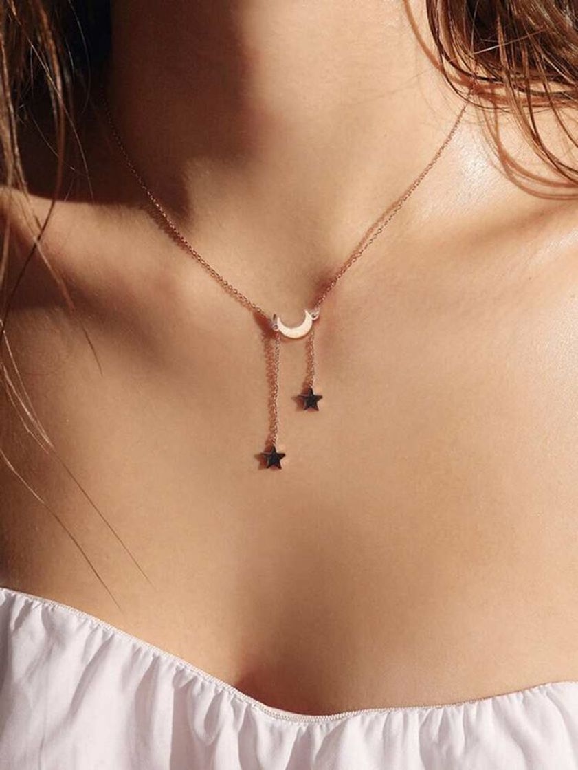 Social Collar con colgante de luna Jovono