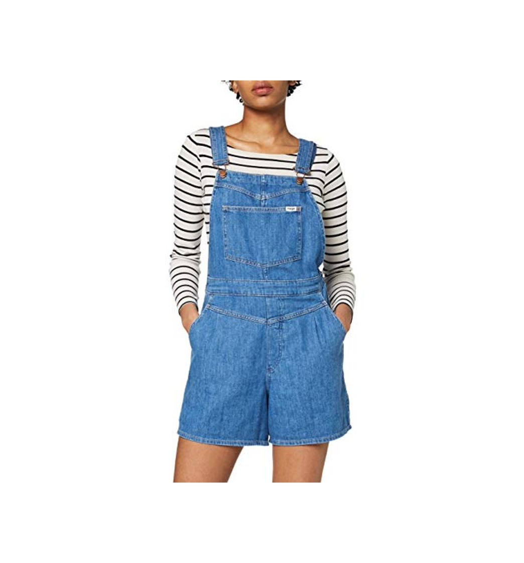 Producto Wrangler Mom Bib Short Pantalones de Peto, Azul