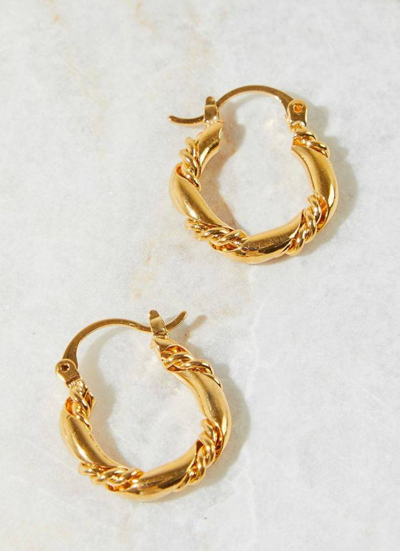Social Shop Editor Earrings - Gold