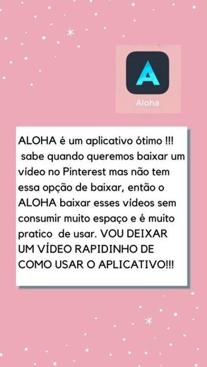 App para baixar vídeos do pinterest 👽✨