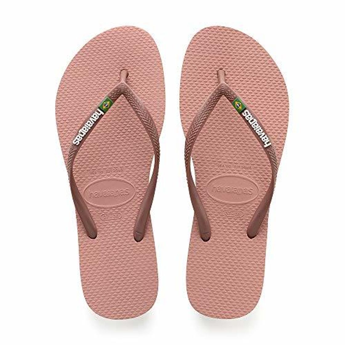 Place Havaianas Slim Brasil Logo, Chanclas para Mujer, Rosa