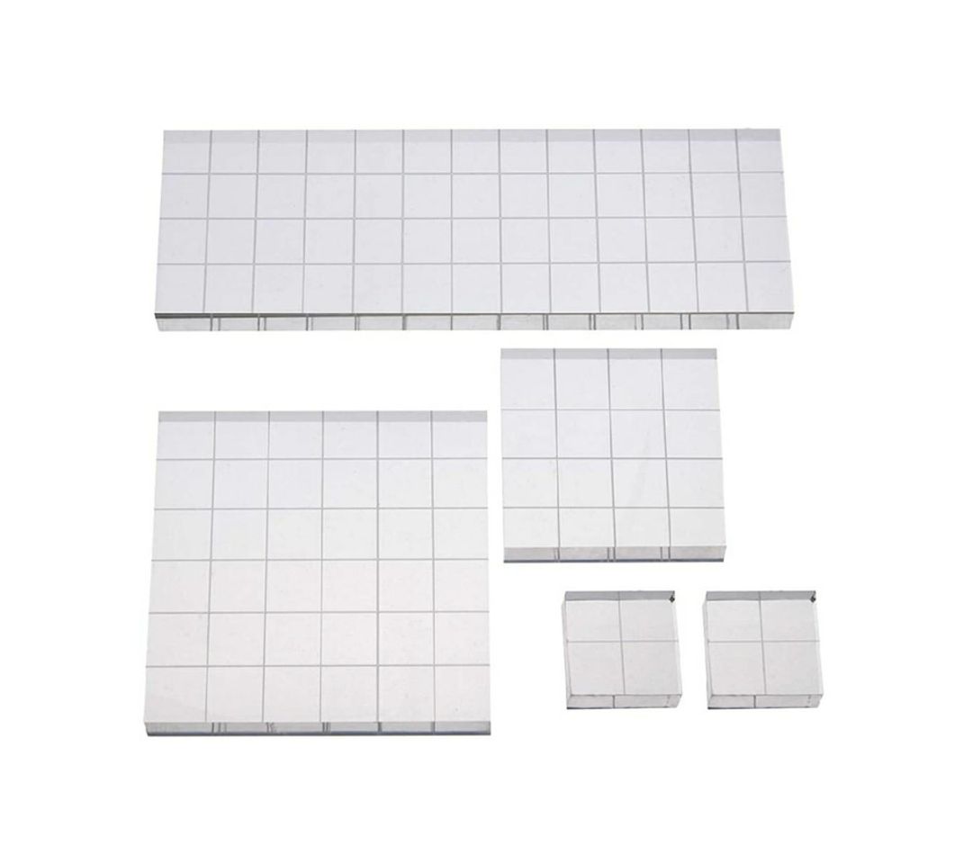 Products Stamp Block Acrylic Block with Grid Lines