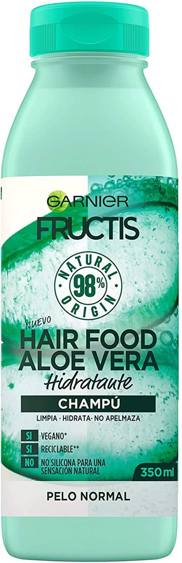 Product Garnier Fructis Hair Food Champú de Aloe Vera Hidratante para Pelo Normal