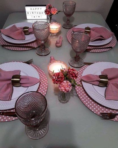 mesa rosa 💗