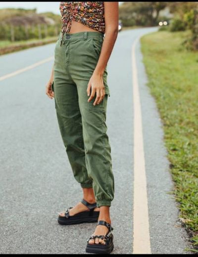 Calça Cargo Joana - VERDE💚