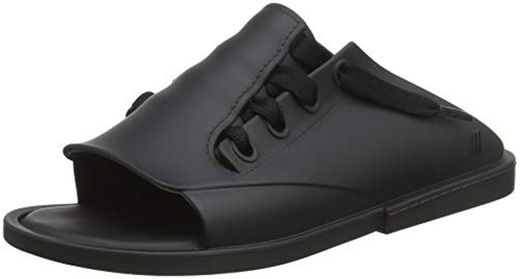 Melissa Ulitsa 20, Sandalias con Punta Abierta para Mujer, Negro Mate 1003,