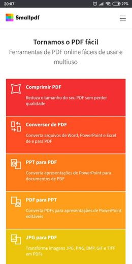 Smallpdf.com - Uma Solução Grátis para todos os Problemas PDF