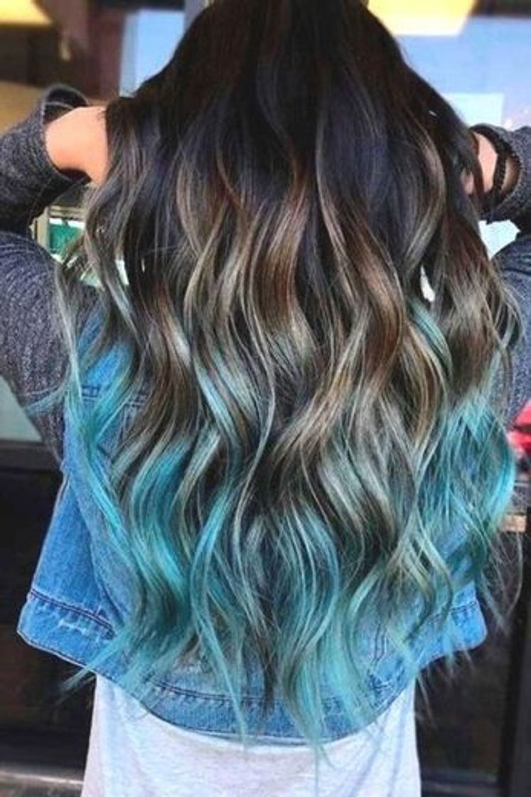 Fashion Cabelo azul 