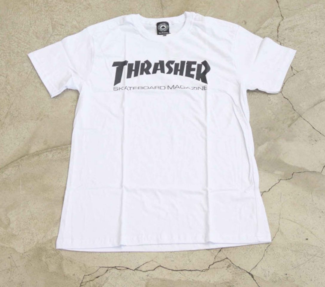 Moda Camiseta Thrasher "Logo" Branca
