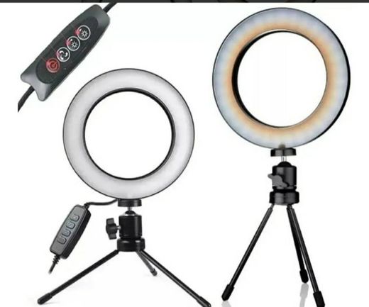 Iluminador Ring Linght tripé mesa Profissional YouTube ,