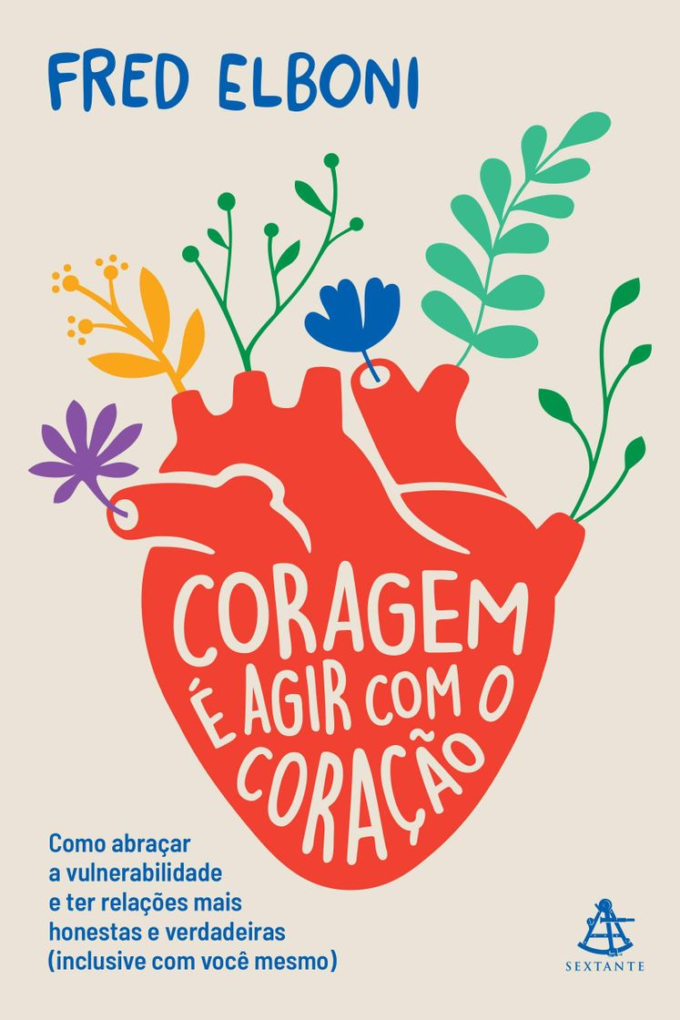 Book Sextante Coragem É Agir Com O Coração + Cartela Imantada