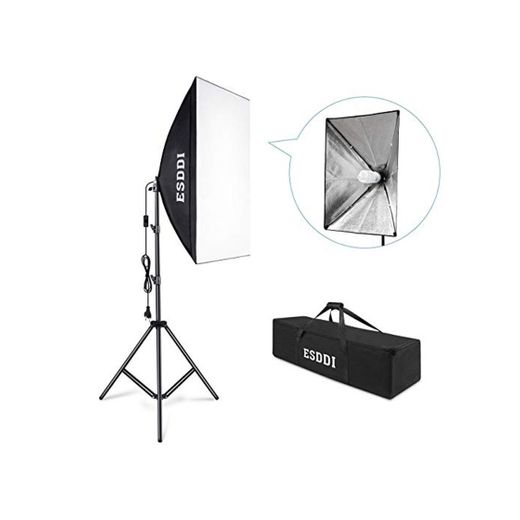 ESDDI Fotografia Softbox 50x70cm Continuo Kit lluminazione Boom Softbox Set Attrezzatura Fotografica