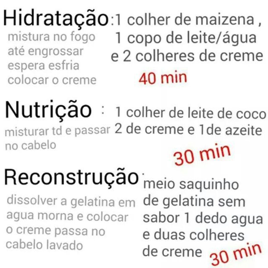 Moda Cronograma Capilar - algumas receitas que podem ajudar - Pinterest