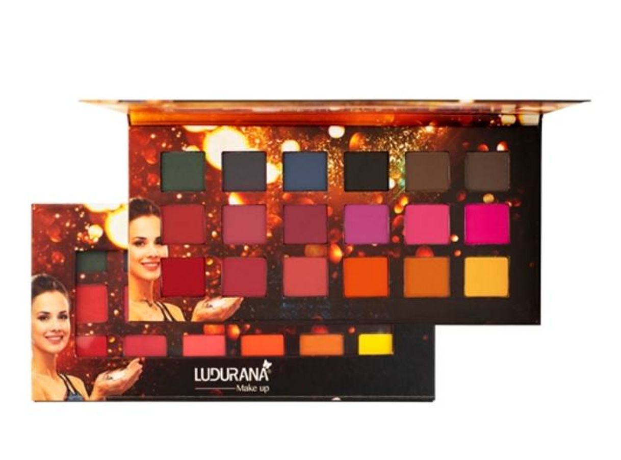 Moda Paleta de Sombras 18 Cores Matte - Ludurana - MaquiADORO