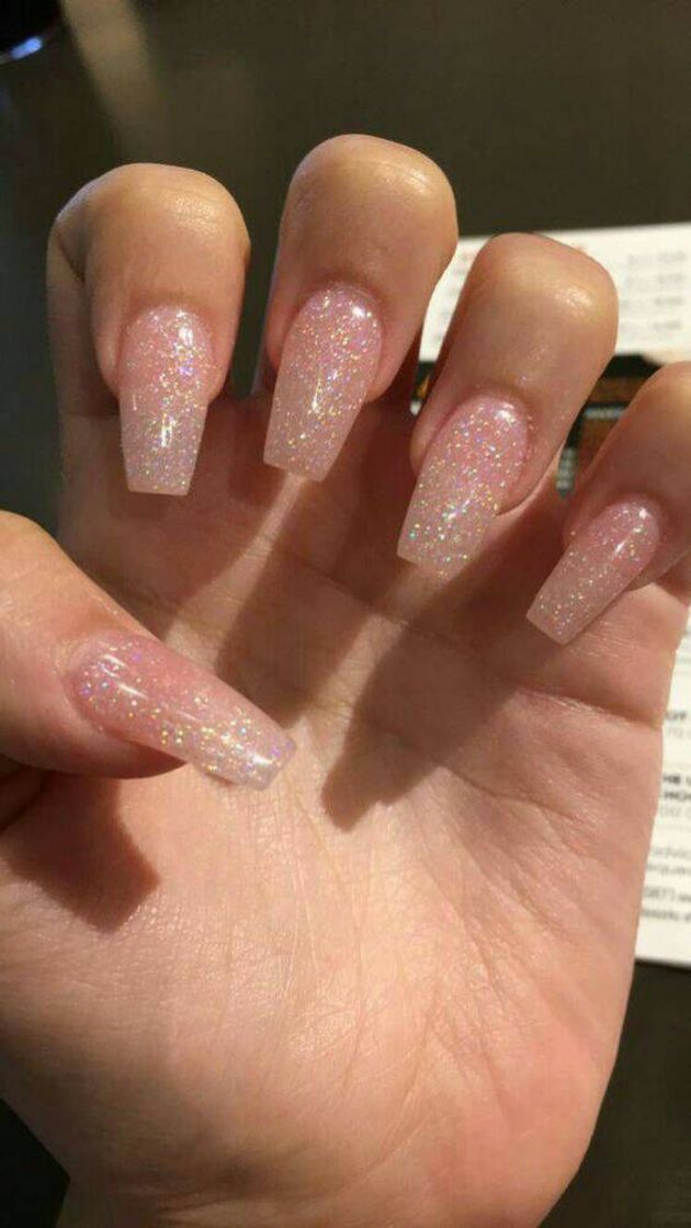 Moda Unhas de glitter ✨