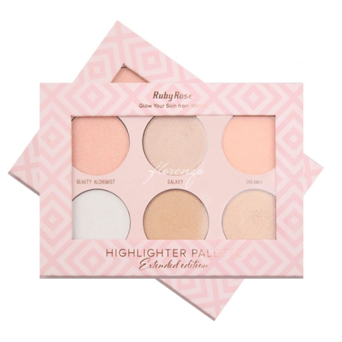 Moda ILUMINADOR HIGHLIGHTER PALETTE - RUBY ROSE 