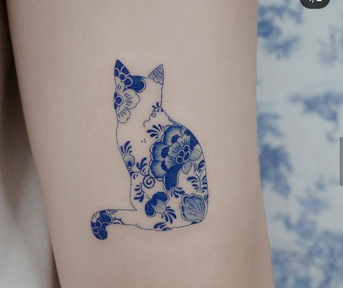 Fashion Tatuagem de gato