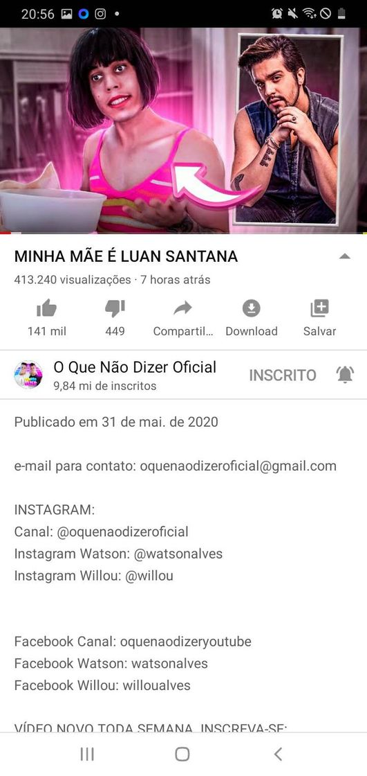 Moda MINHA MÃE É LUAN SANTANA - YouTube 