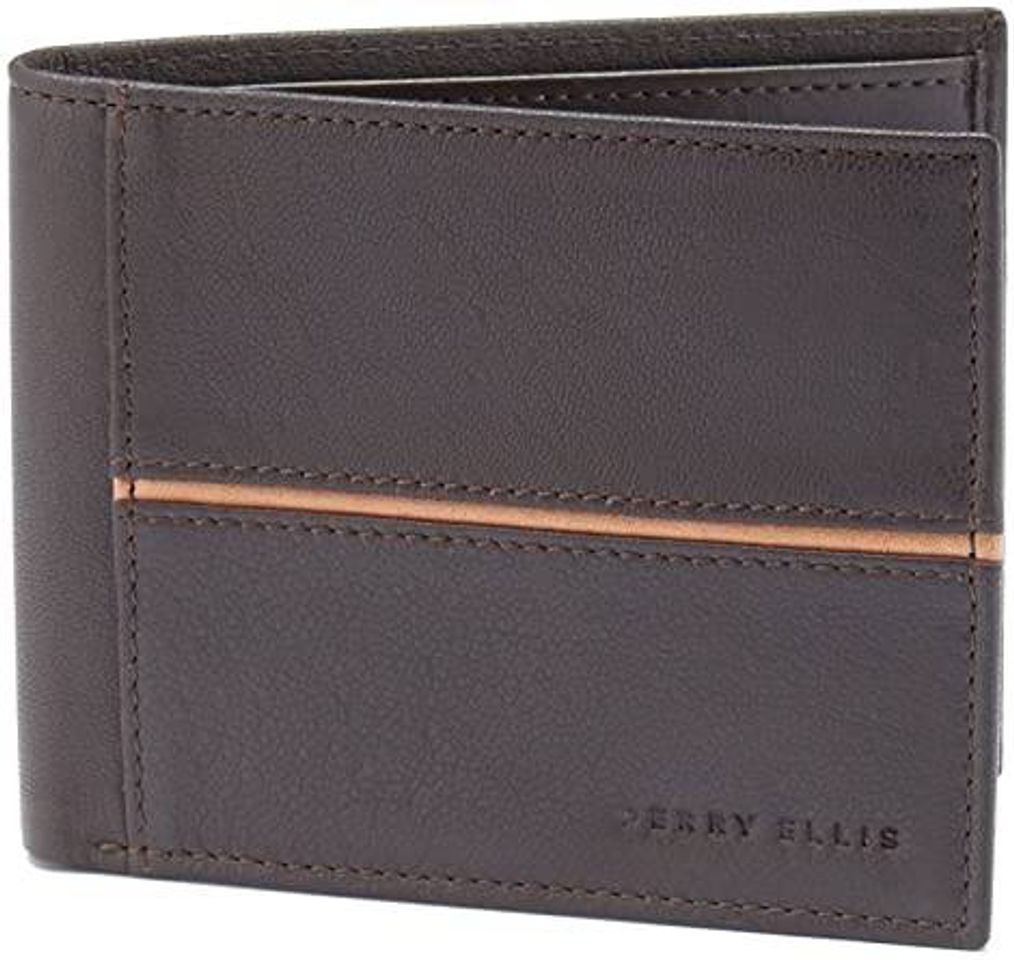 Producto Perry Ellis Gramercy - Cartera Plegable para Hombre, Negro