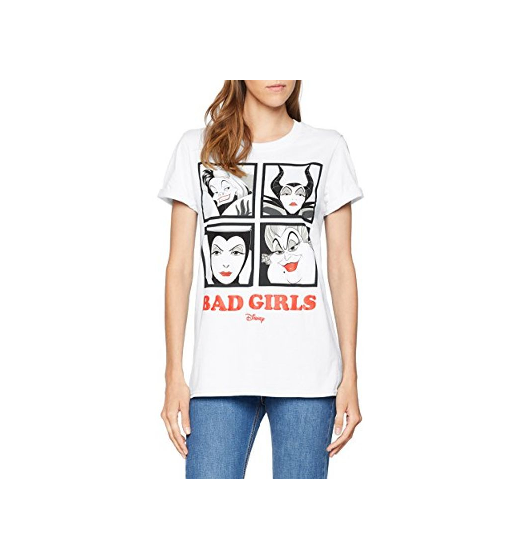 Fashion Disney Bad Girls Camiseta, Blanco