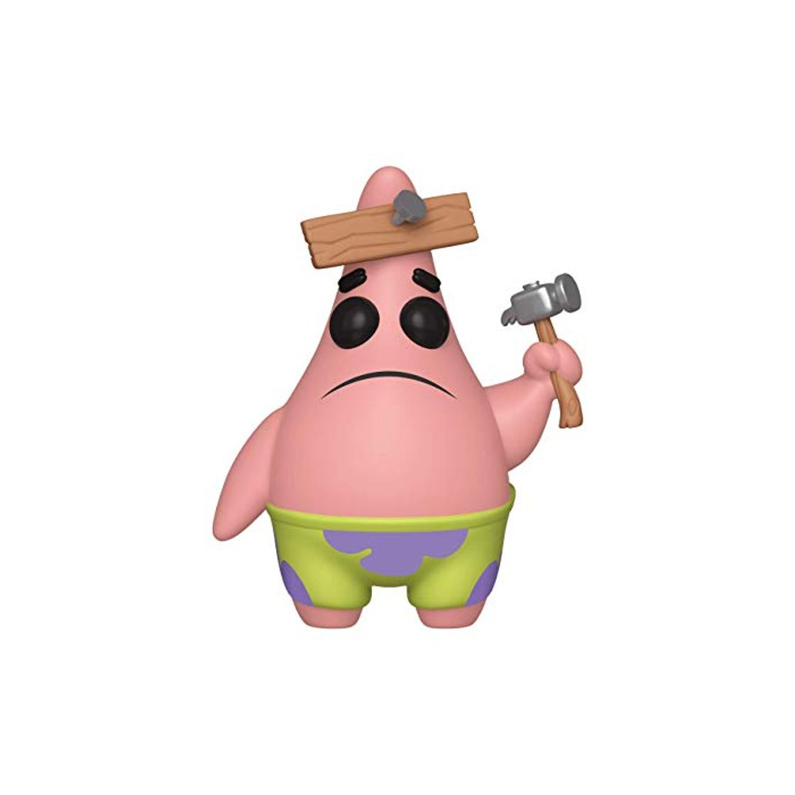 Social Funko- Pop Vinilo: Spongebob Squarepants S3: Patrick w/Board Figura Coleccionable, Multicolor