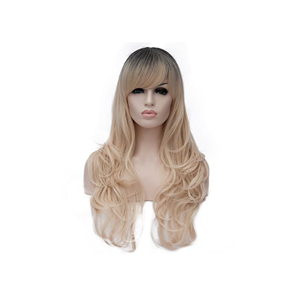 Product CLOCOLOR 28" 70cm Peluca de cabello largo rizado ondulado para mujer fiesta