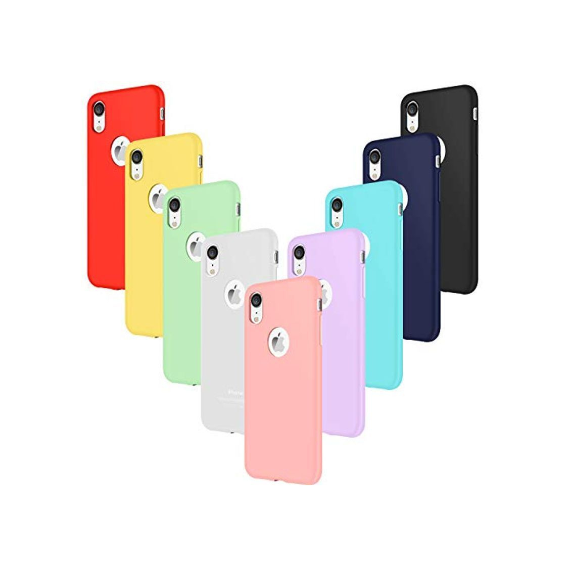 Social Leathlux 9X Funda iPhone XR Silicona Carcasa Ultra Fina TPU Gel Protector