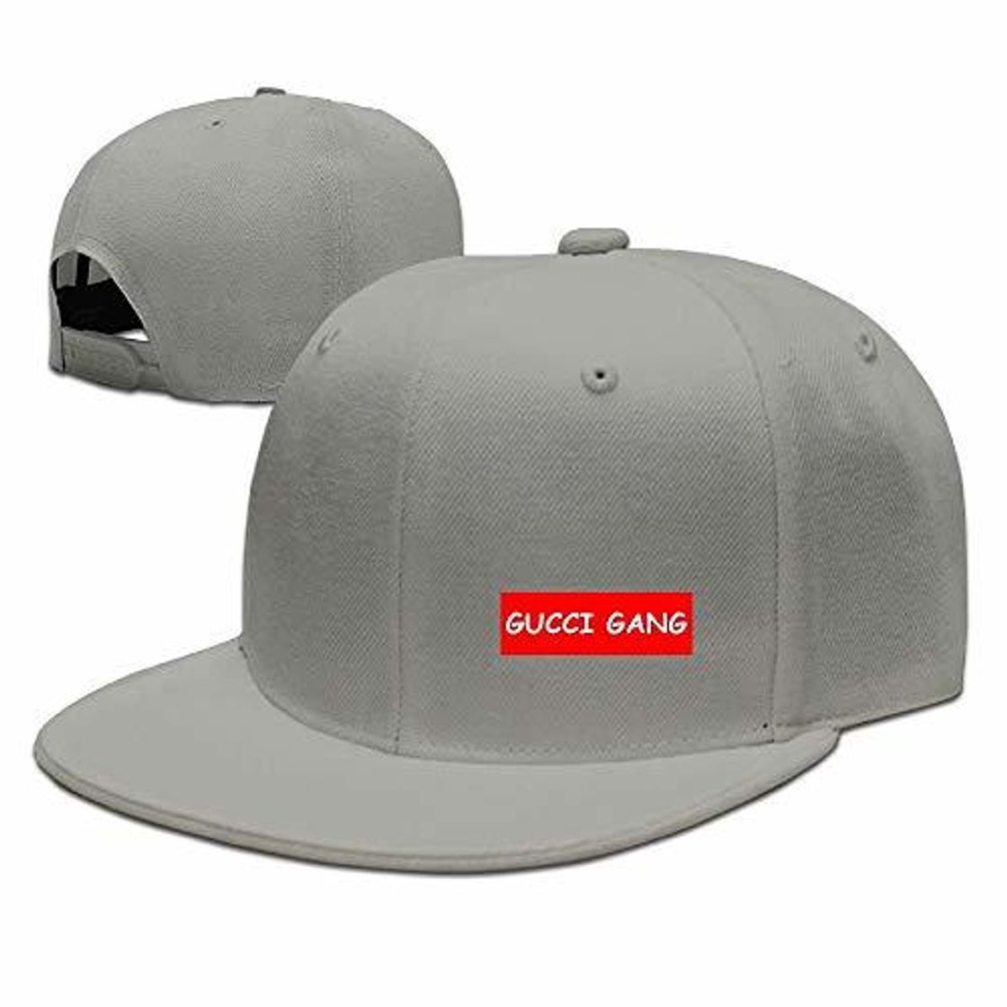 Social Lil Pump GUCC Gang Logo Unisex Flat Brim Baseball Hats 100% Cotton