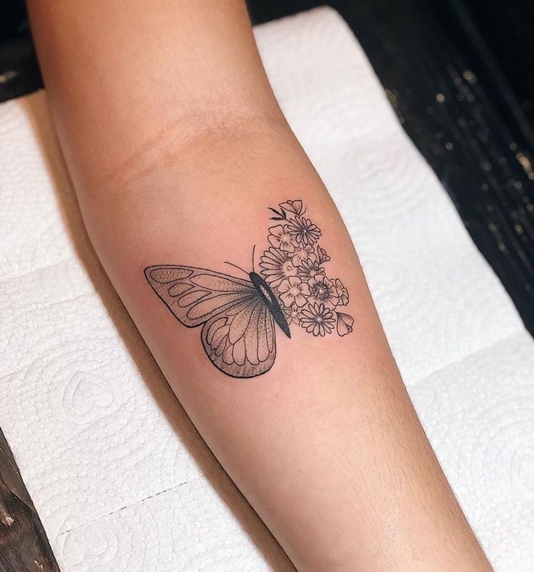 Fashion Tatuagem borboleta 