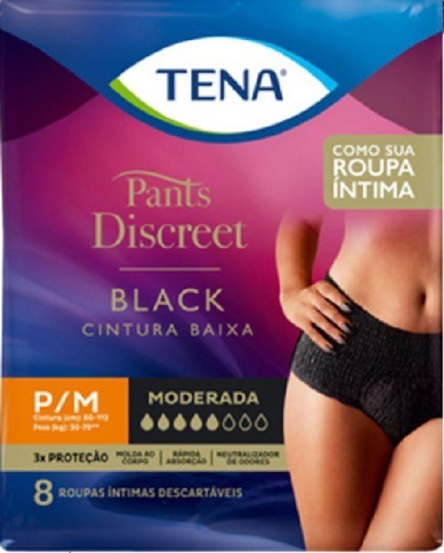 Social Roupa Íntima Tena Pants Discreet Black