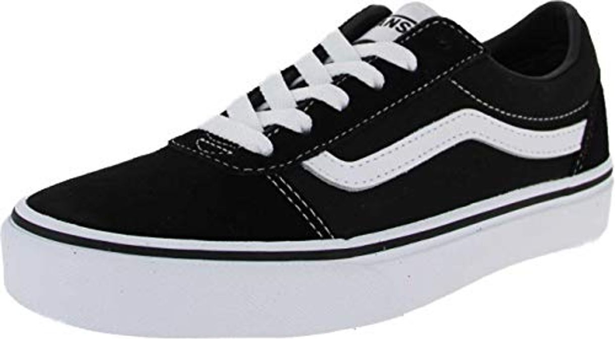 Moda Vans Ward Suede/Canvas, Zapatillas Unisex Niños, Negro