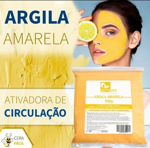 Argila Amarela 500g - Dermare - R$13
