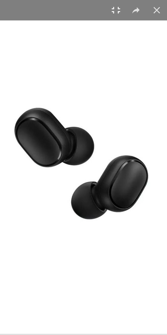 Fashion Fone de Ouvido Redmi Airdots Bluetooth Preto Xiaomi

