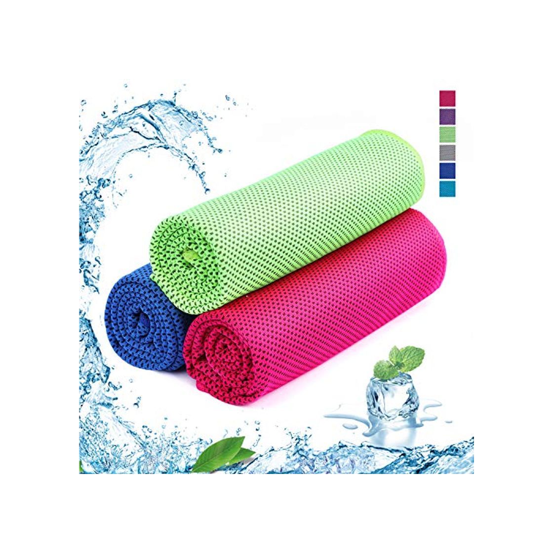 Social SKL 3 pack unisex Toalla de enfriamiento Toalla deportiva de microfibra de