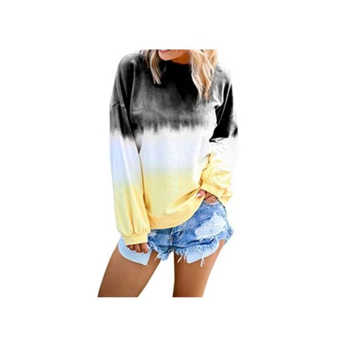 Moda Verano Blusa Mujer Talla Grande Blusas largas Larga Lentejuelas sin Manga Escote Blusa Playa Blusas Mujer Manga Larga Hombre Volantes Seda freebily Blanca Marron Rayas Sexy Blusa