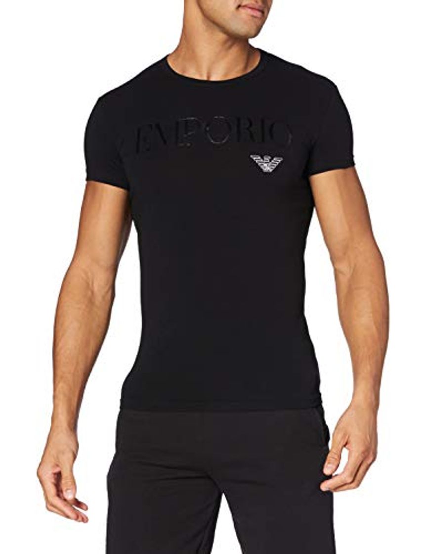 Lugar Emporio Armani CC716 111035_00020, Camiseta Interior para Hombre, Negro