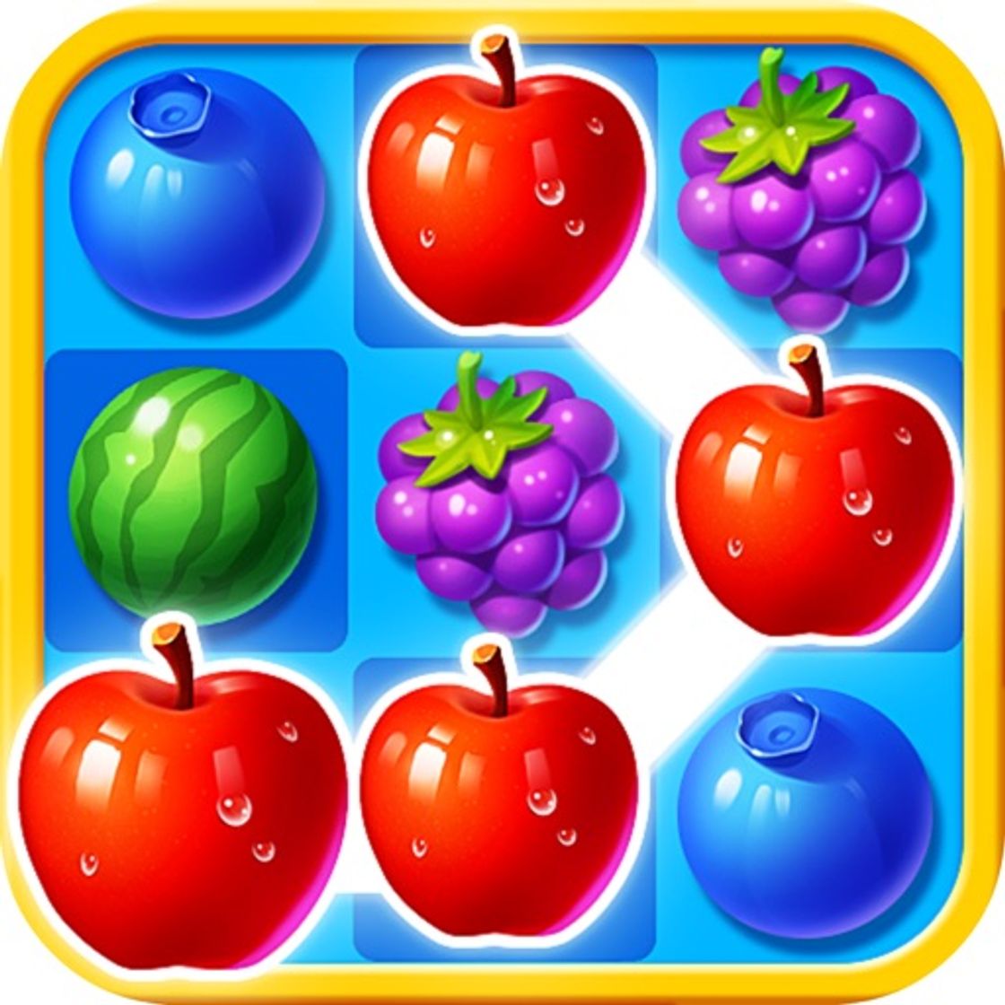 App Fantasy Ice Juicy Fruit Swipe and Match