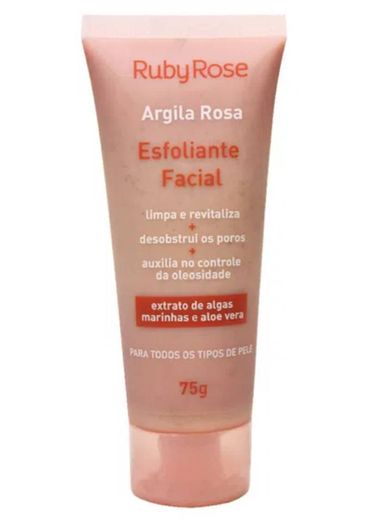 ESFOLIANTE FACIAL ARGILA ROSA - RUBY ROSE - Loja Online